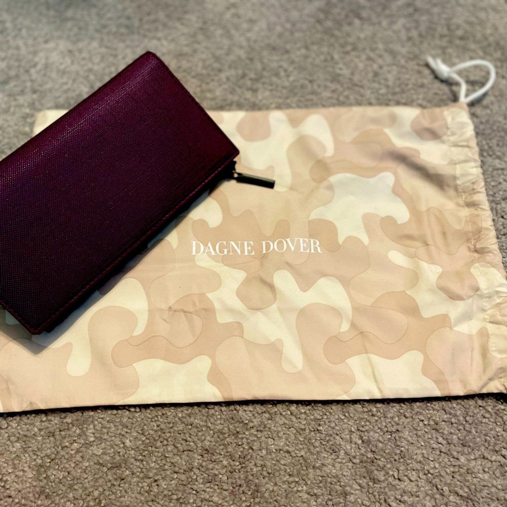 Dagne Dover Slim Wallet in Oxblood